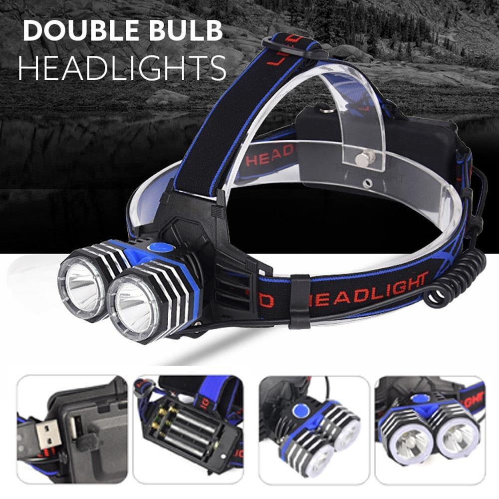 Head lighting T6 Outdoor Headlamp Flashlight - Mercy Abounding