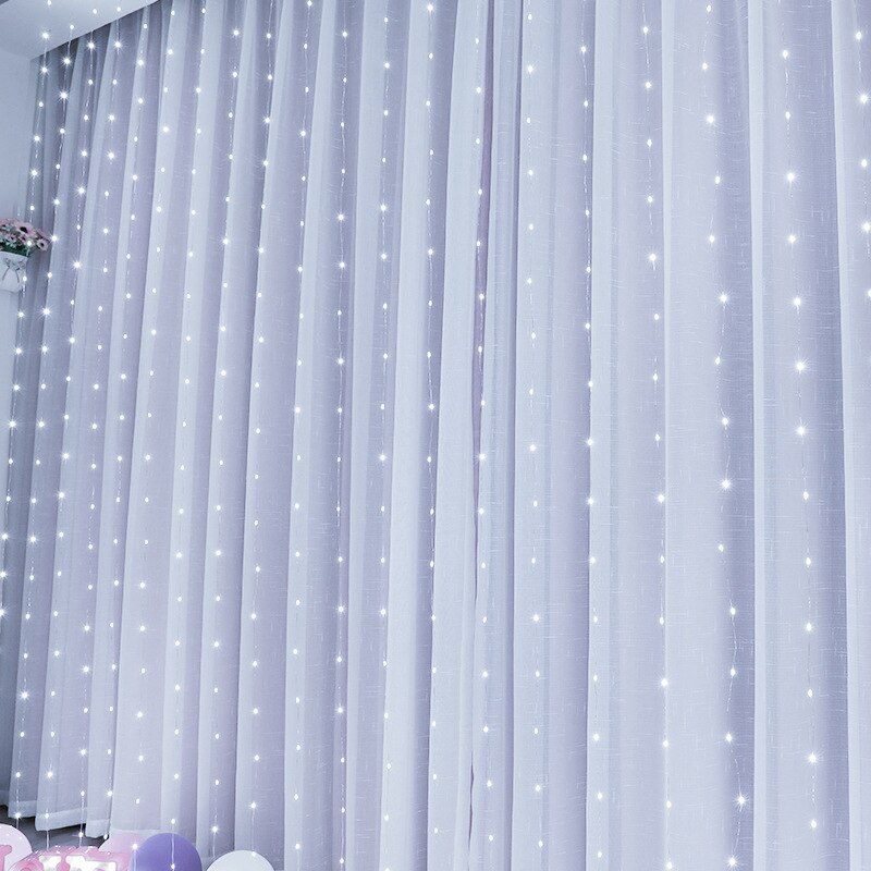 Christmas Led Fairy Light Garland Curtain Home Wedding Decor