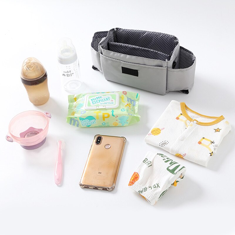 Bag Bottle Cup Holder Pram Pushchair Mummy Organizer