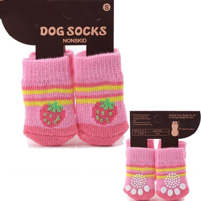 Warm Puppy Dog Cartoon Anti Slip Socks 4Pcs/Set - Mercy Abounding