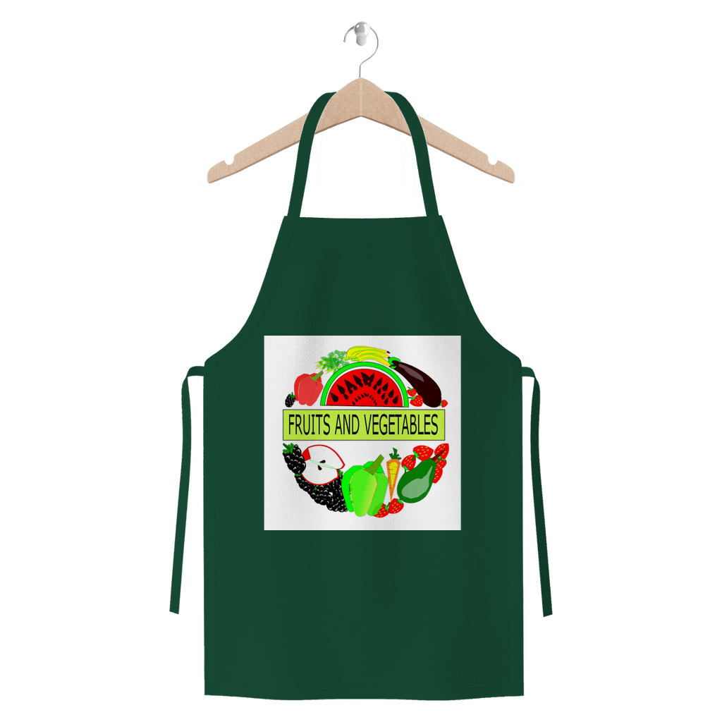 Durable Fruits And Vegetables Design Jersey Apron kitchen - Mercy Abounding