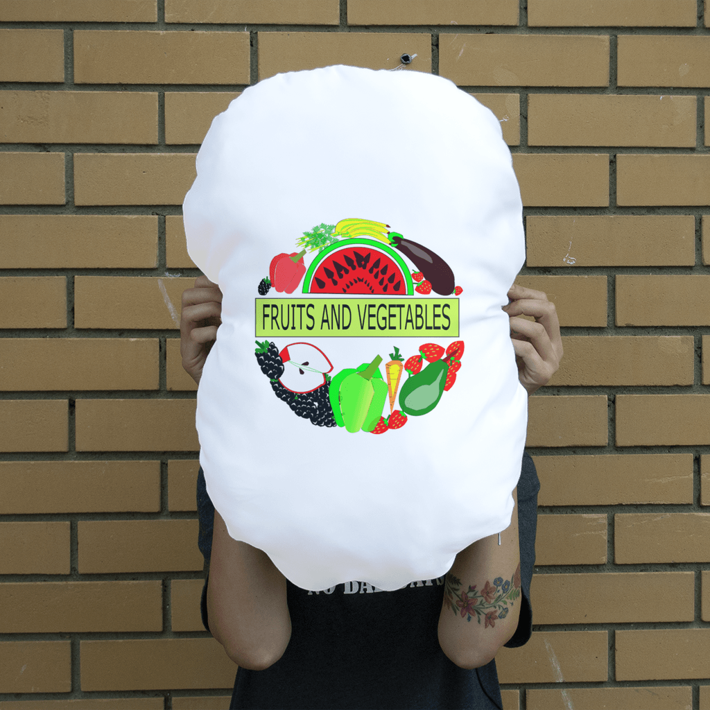 Huge Cuddly Fruits And Vegetables Design Giant Face Cushion House-Warming Gift - Mercy Abounding