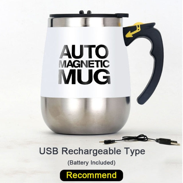 Automatic Electric Magnetic Self Stirring Cup Mixer Mug Coffee Tea