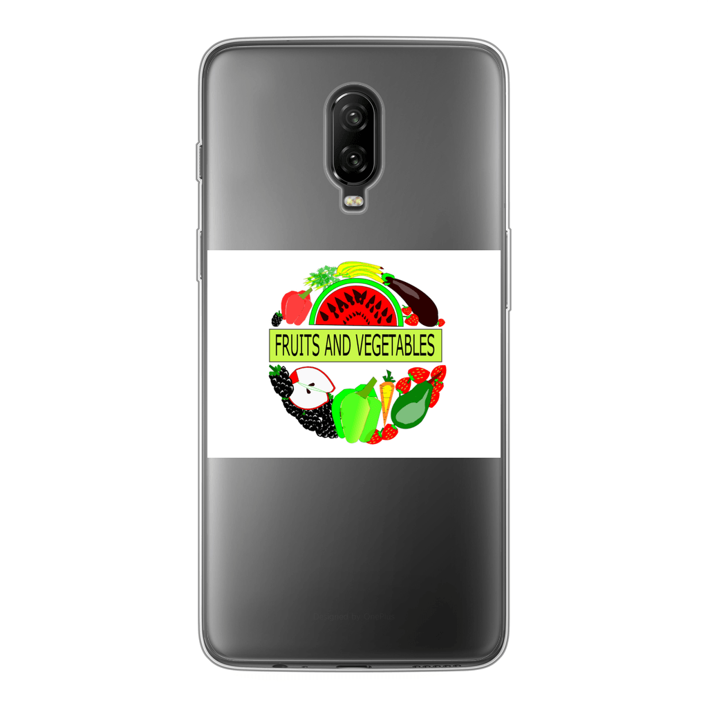 Fruits And Vegetables Design Back Printed Soft Phone Case - Mercy Abounding