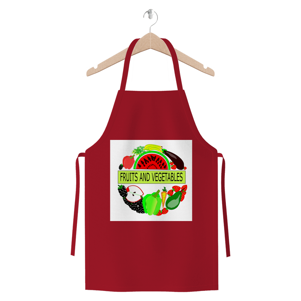 Durable Fruits And Vegetables Design Jersey Apron kitchen - Mercy Abounding