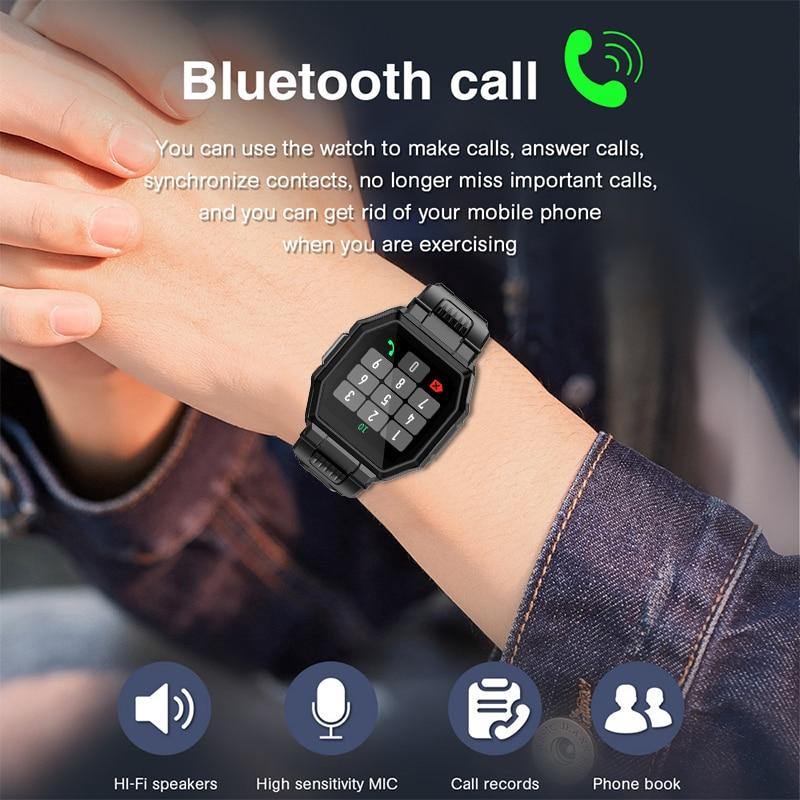 Men Bluetooth Sport Fitness Tracker Blood Pressure Smartwatch - Mercy Abounding