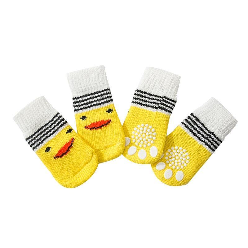 Warm Puppy Dog Cartoon Anti Slip Socks 4Pcs/Set - Mercy Abounding