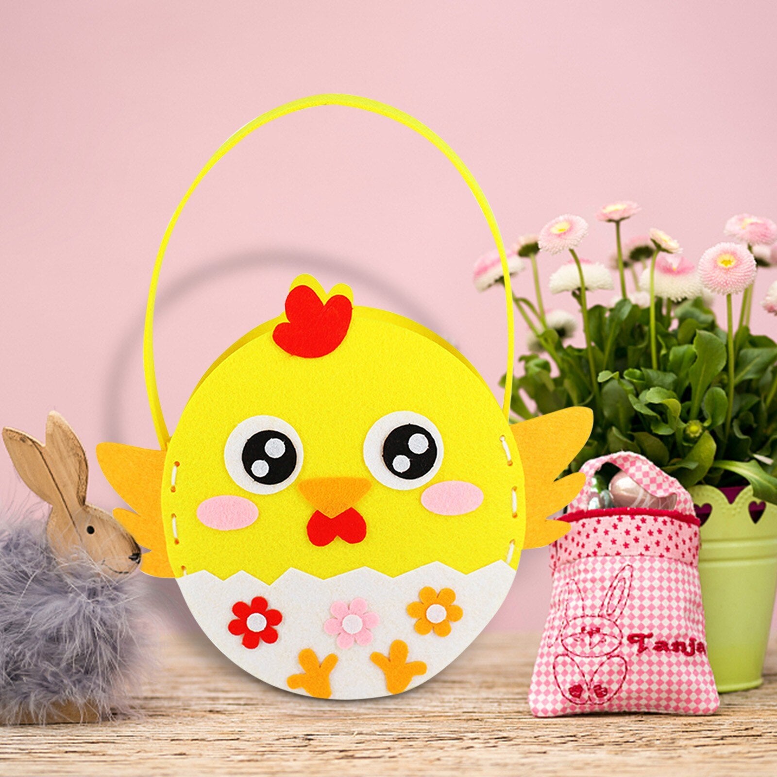 Cartoon Durable Easter Home Decoration Party Storage Basket