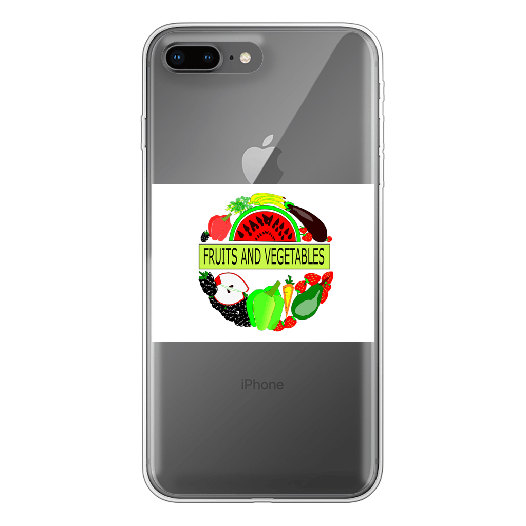 Fruits And Vegetables Design Back Printed Soft Phone Case - Mercy Abounding