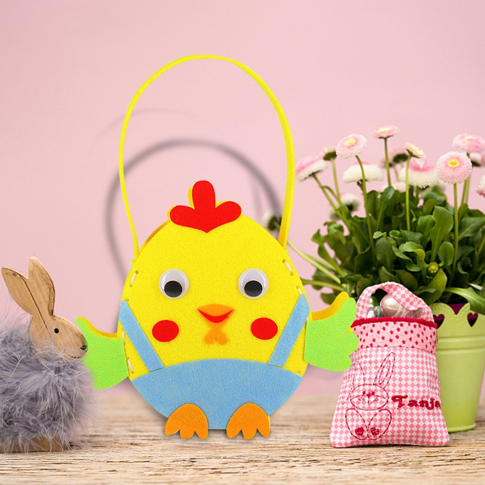 Cartoon Durable Easter Home Decoration Party Storage Basket