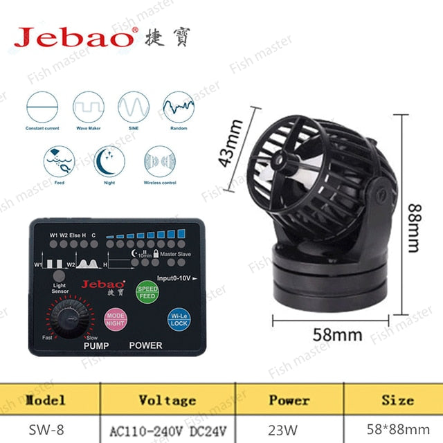 Jebao WIFI Aquarium Wave Maker Coral Cylinder Pump