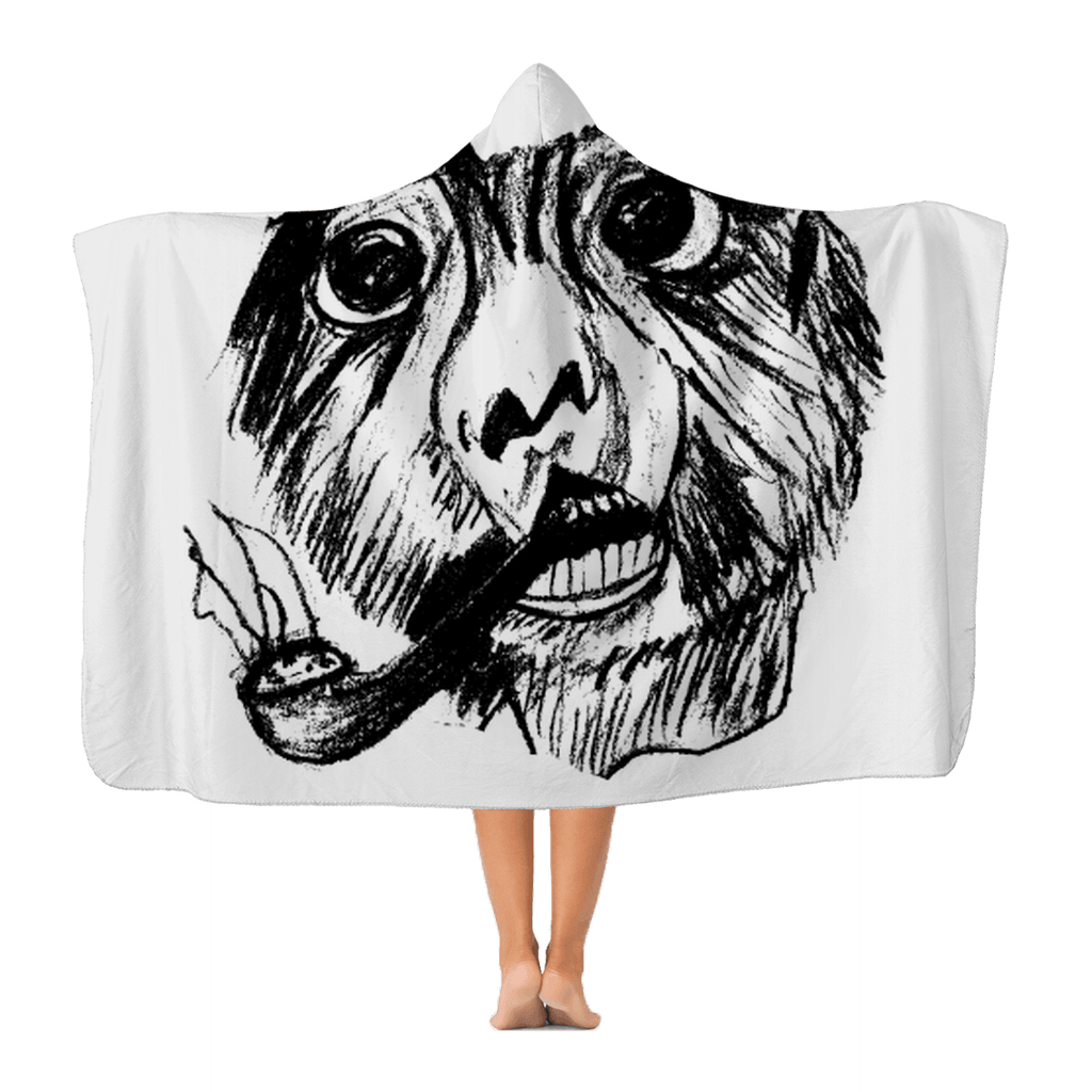 Amazing Smoking Monkey Hooded Blanket. Adult Hooded Blanket - Mercy Abounding