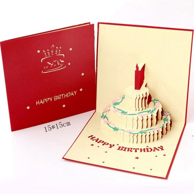 Laser Cut Greeting Cards Birthday Valentine Wedding