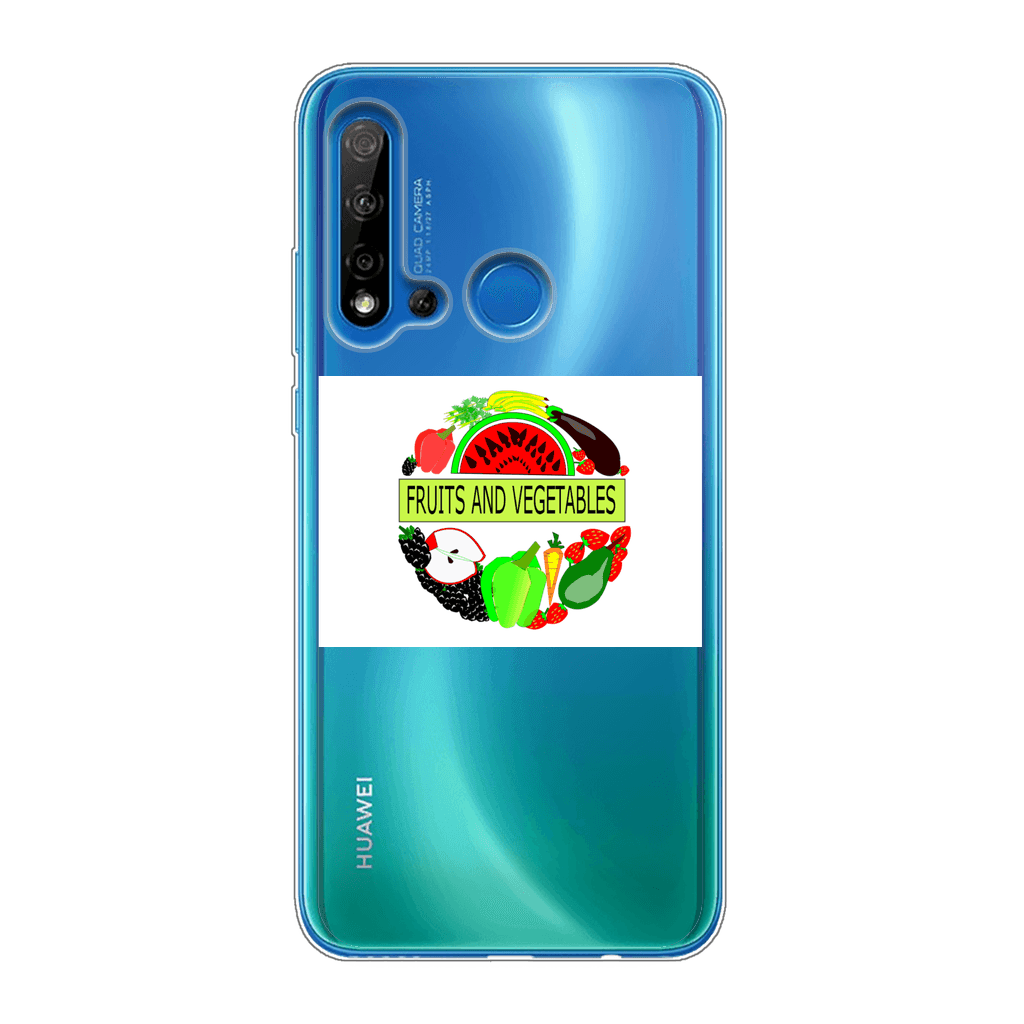 Fruits And Vegetables Design Back Printed Soft Phone Case - Mercy Abounding