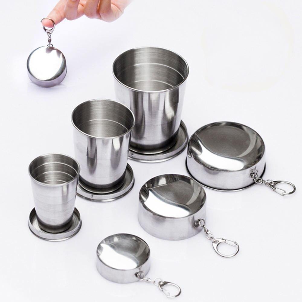 Collapsible Camping Stainless Travel Cup 1pcs - Mercy Abounding