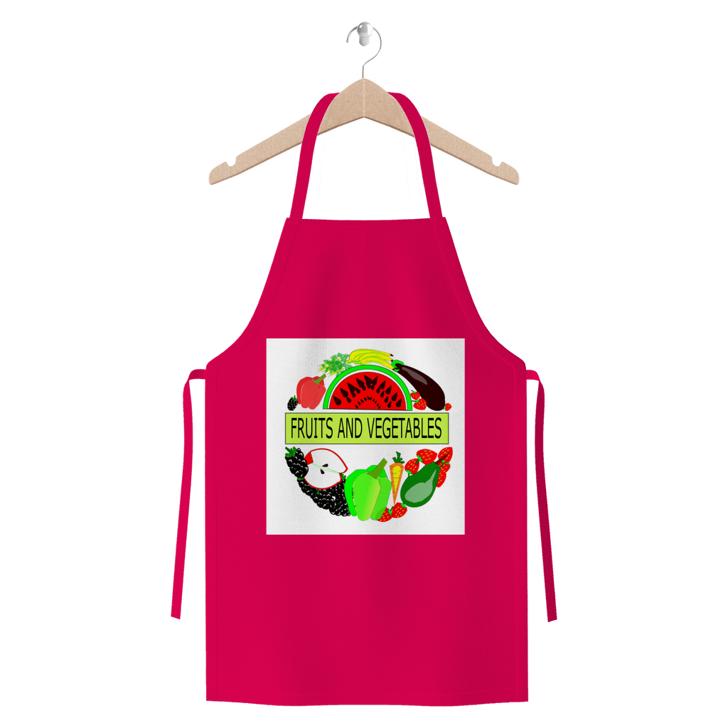 Durable Fruits And Vegetables Design Jersey Apron kitchen - Mercy Abounding