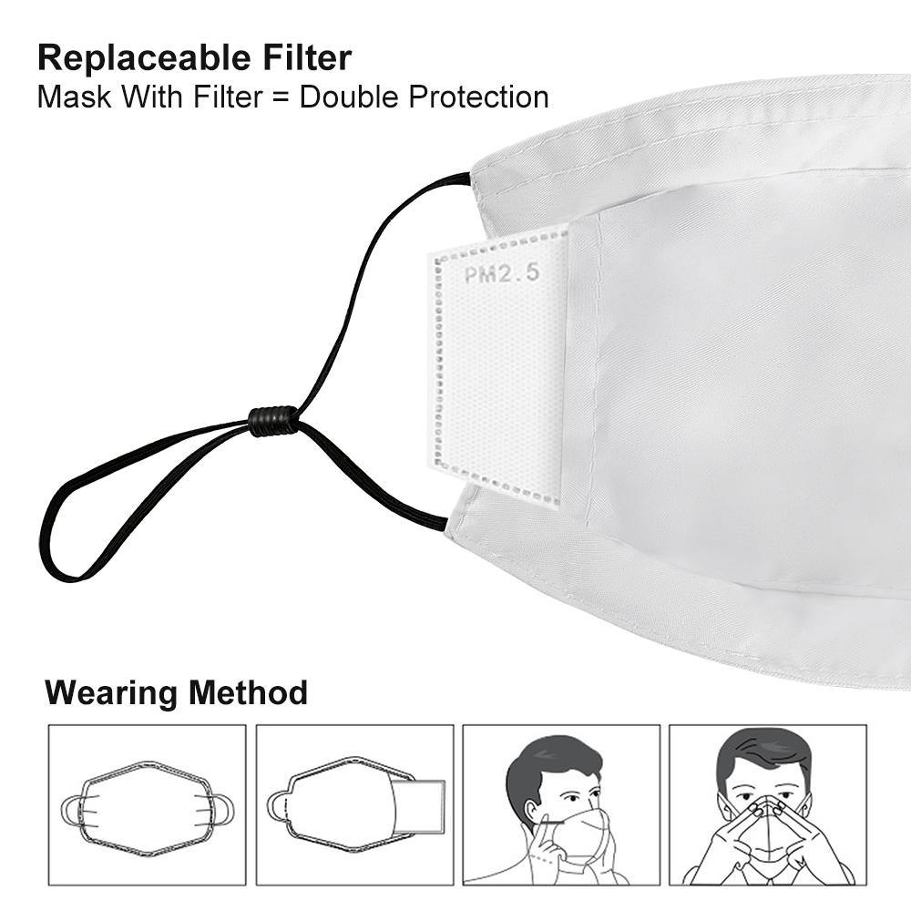 Adjustable Washable Dust Face Mask Cover with Nose Clip Health & Personal Care - Mercy Abounding