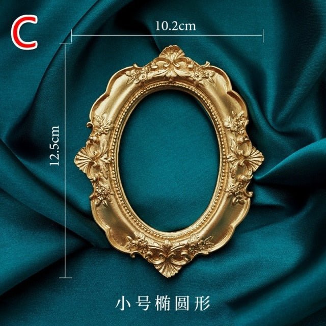 Beautiful Golden Retro Photo Frame Home Decoration