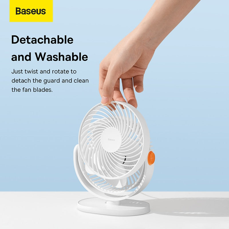 Mini Table USB Fan For Summer Car Home Office Baseus