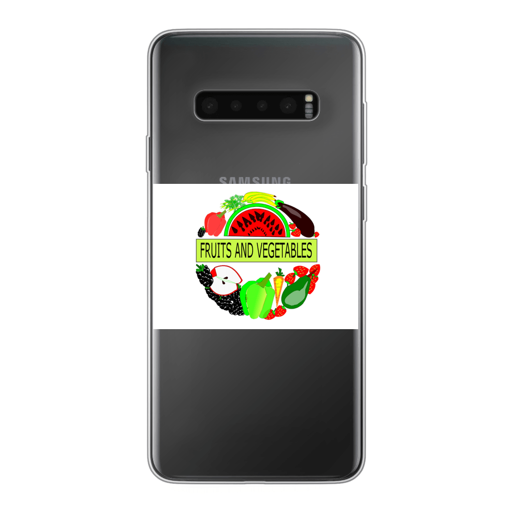 Fruits And Vegetables Design Back Printed Soft Phone Case - Mercy Abounding