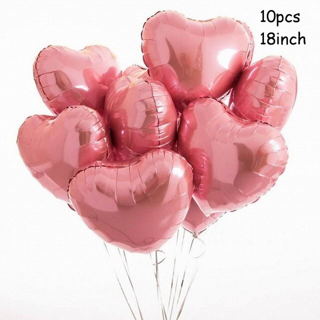 Large Foil Heart Helium Balloon Wedding Valentine Party 18inch