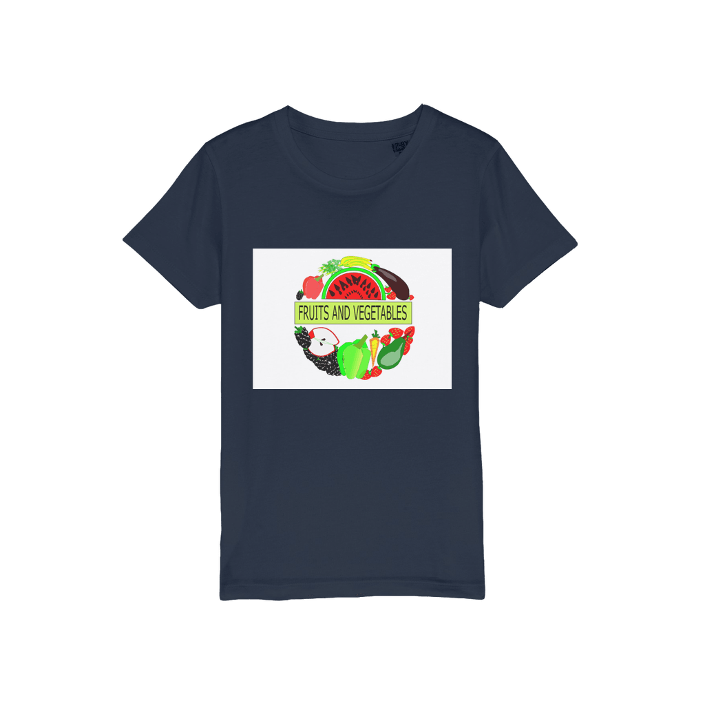 Classic Unisex Fruits And Vegetables Design Jersey Kids T-Shirt - Mercy Abounding