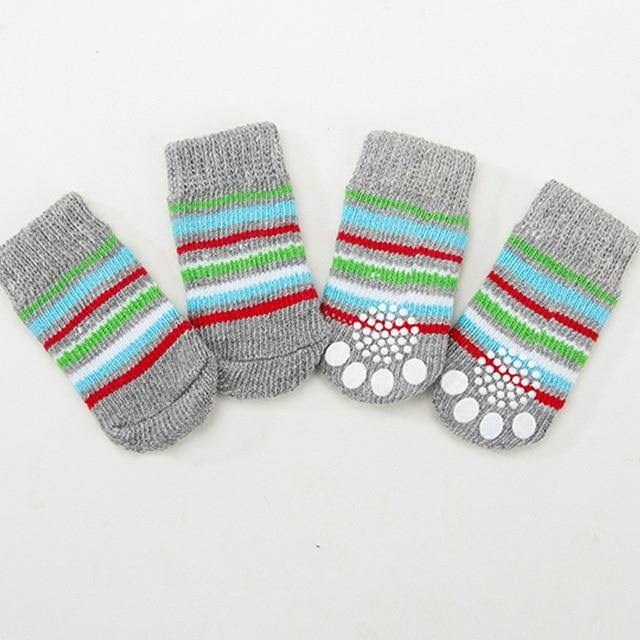 Warm Puppy Dog Cartoon Anti Slip Socks 4Pcs/Set - Mercy Abounding