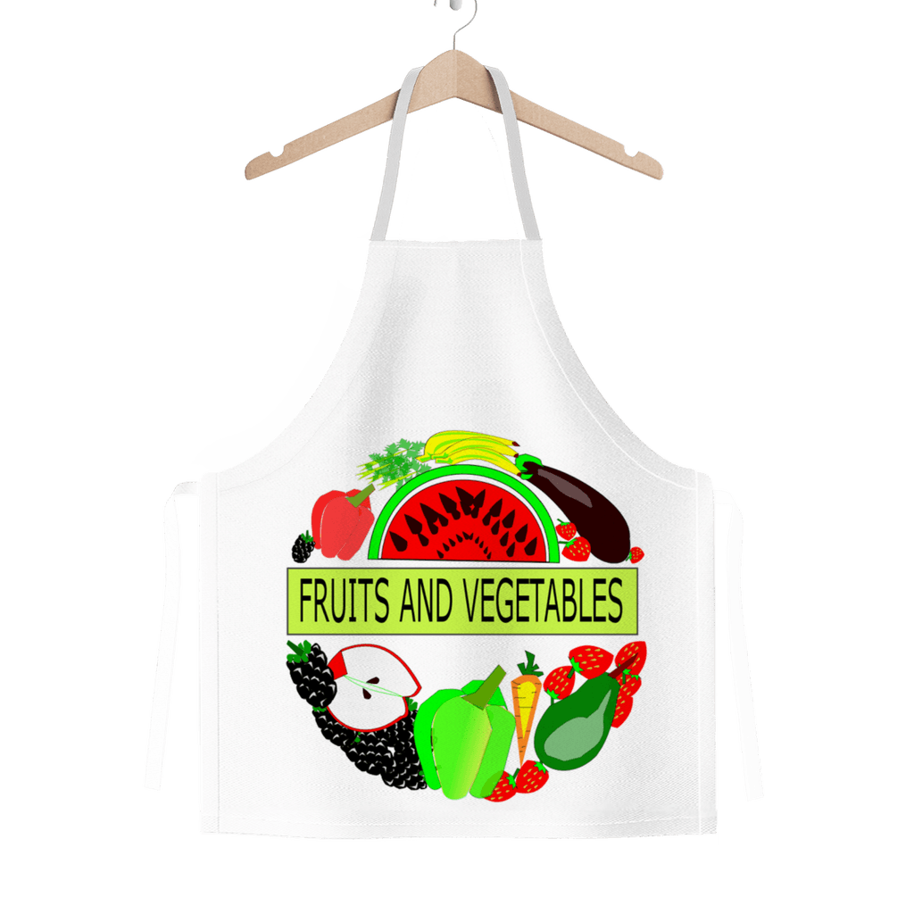School, Kitchen Fruits And Vegetables Design Classic Adult Apron - Mercy Abounding