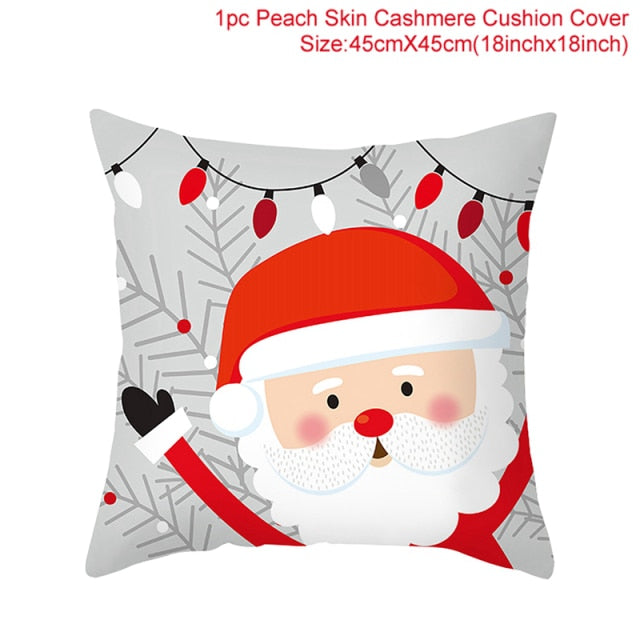 Christmas Cushion Cover Case Pillow Home Decor