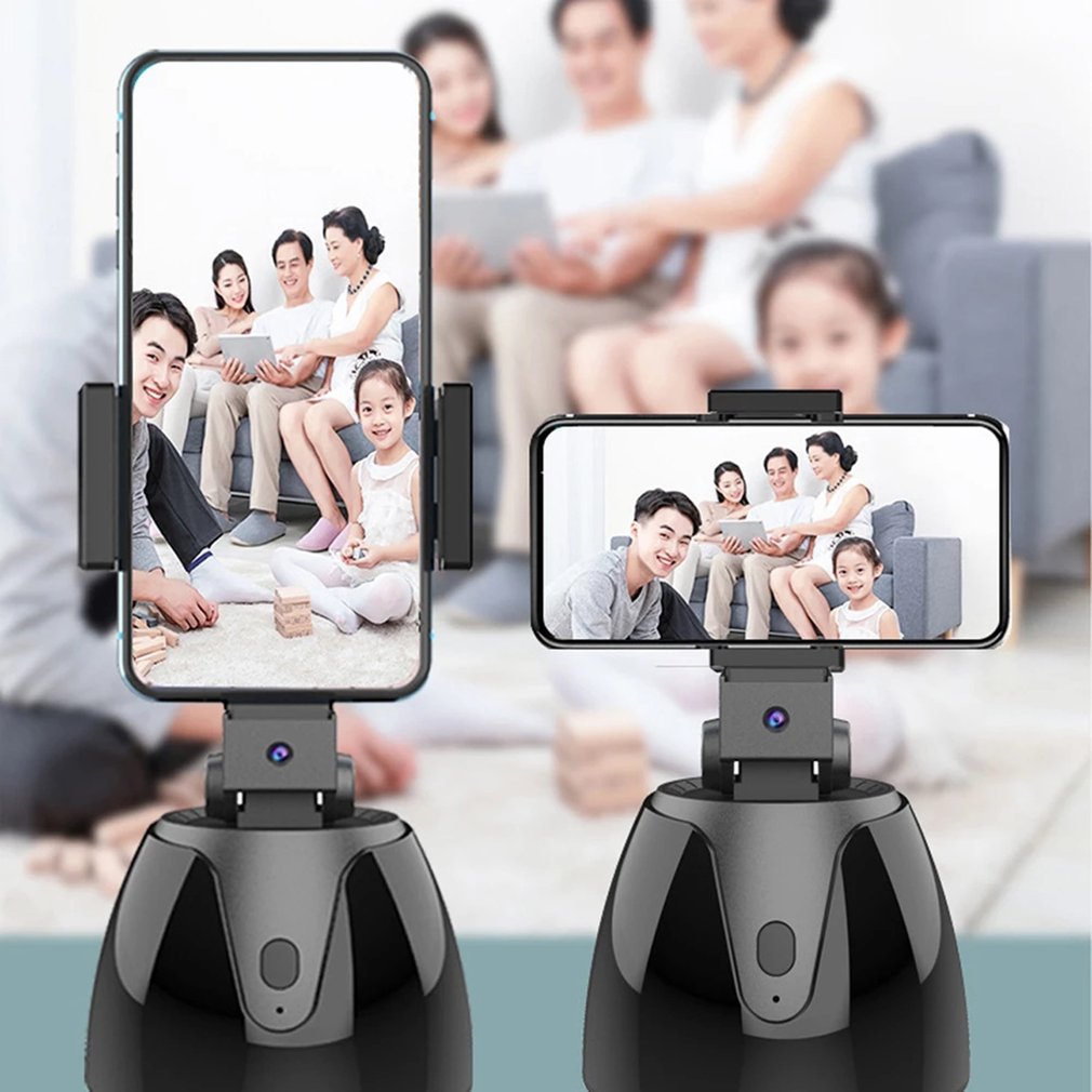 Smart Face Auto Tracking Camera Phone Holder 360 Rotation