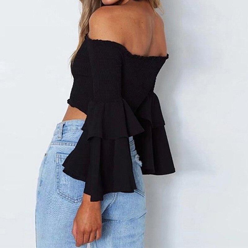 Sexy Women Off Shoulder Chiffon Blouse Party Summer - Mercy Abounding