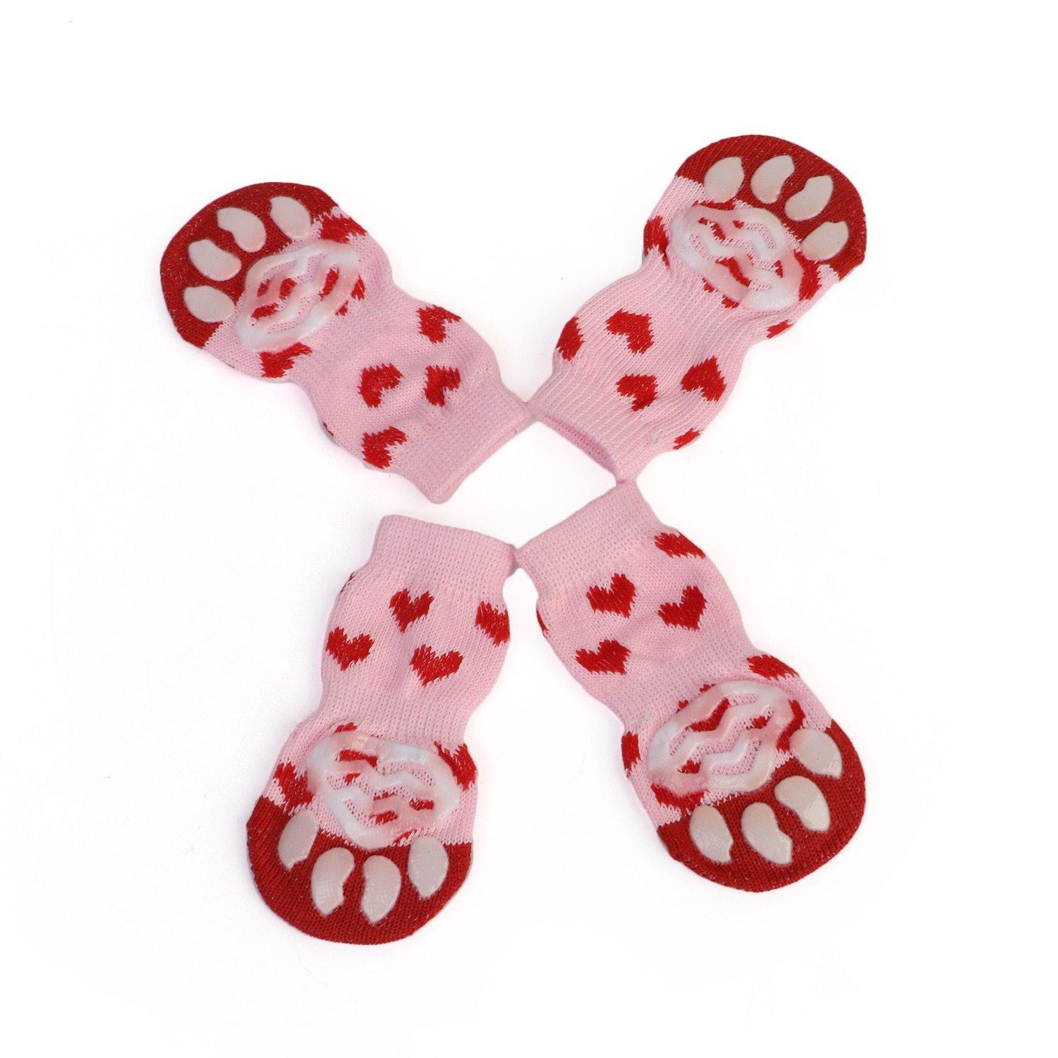 Warm Puppy Dog Cartoon Anti Slip Socks 4Pcs/Set - Mercy Abounding