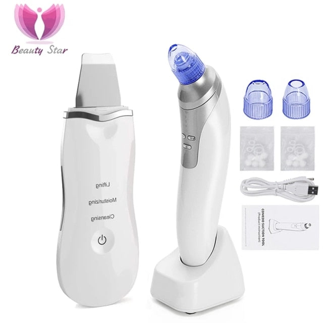 Vibration Ultrasonic Skin Scrubber Blackhead Facial Remover