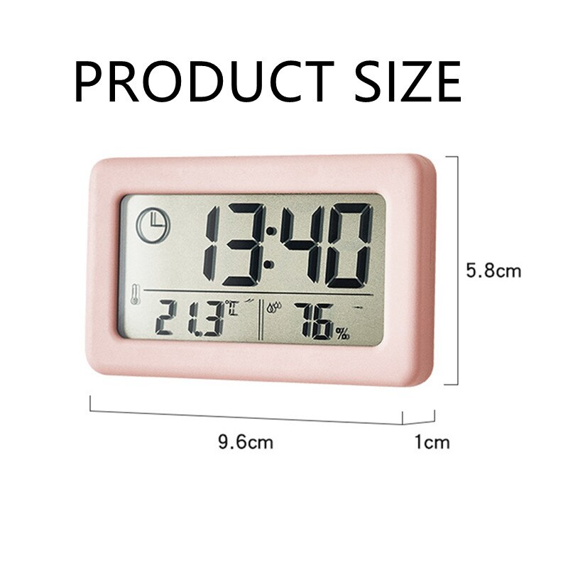 Digital Alarm Thermometer Hygrometer Indoor Electronic Humidity  Clock