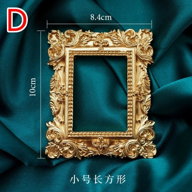 Beautiful Golden Retro Photo Frame Home Decoration