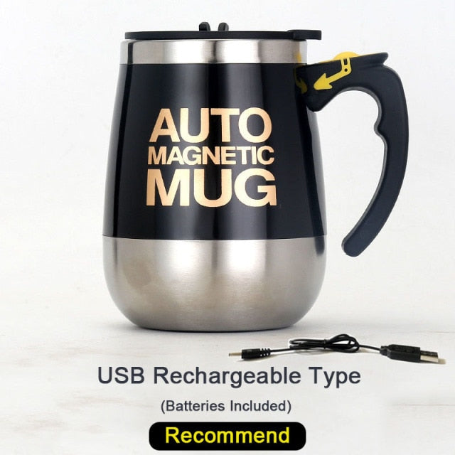 Automatic Electric Magnetic Self Stirring Cup Mixer Mug Coffee Tea