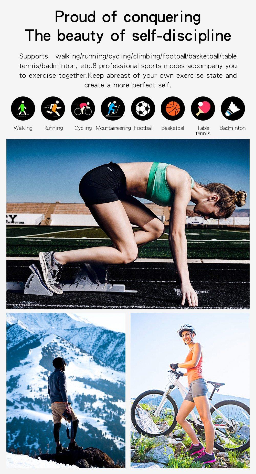 Ladies Bluetooth ECG Fitness Tracker For All Phones - Mercy Abounding