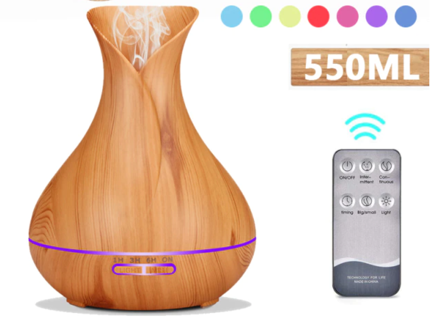 Essential Oil Humidifier Diffuser Aromatherapy USB LED Home, Car , Office