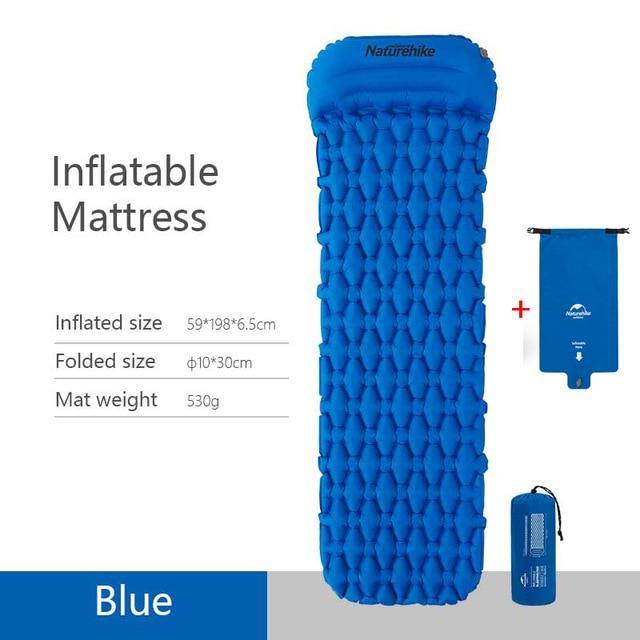 Waterproof Pad Folding Air Mattress With Pillow. 1pcs Camping & Hiking - Mercy Abounding