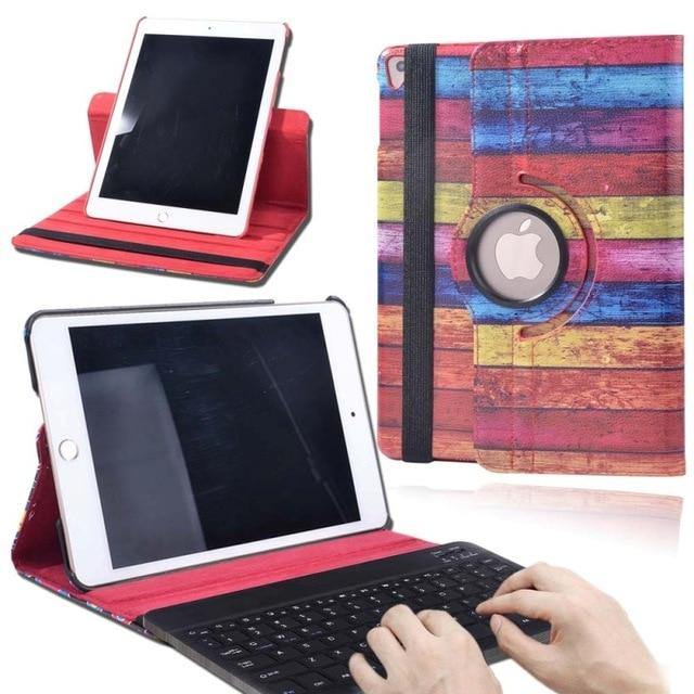 Keyboard Ipad Air1/2  pro 9,7 Wireless Case Rotating 360, Phones & Tablets - Mercy Abounding