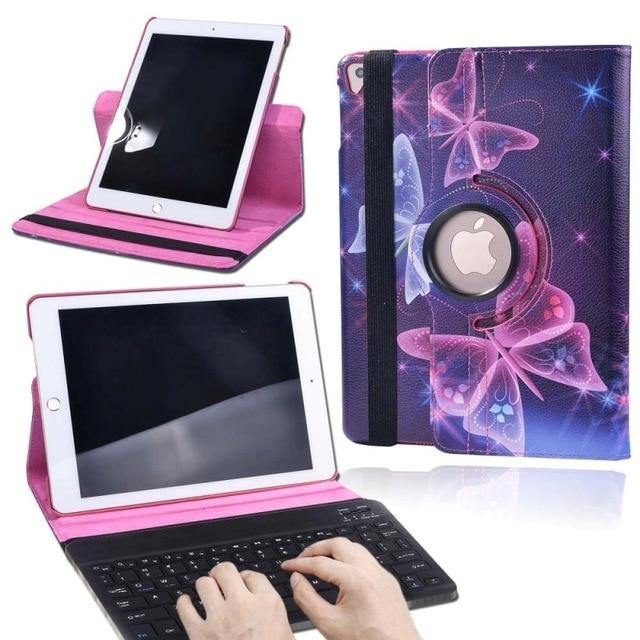 Keyboard Ipad Air1/2  pro 9,7 Wireless Case Rotating 360, Phones & Tablets - Mercy Abounding