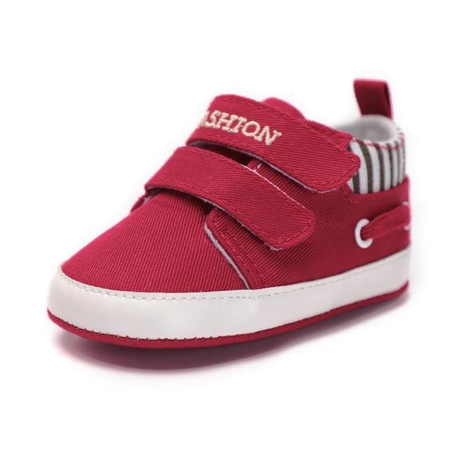 Baby Boy Girl Shoes Sole Soft Canvas Solid Footwear Shoes - Mercy Abounding