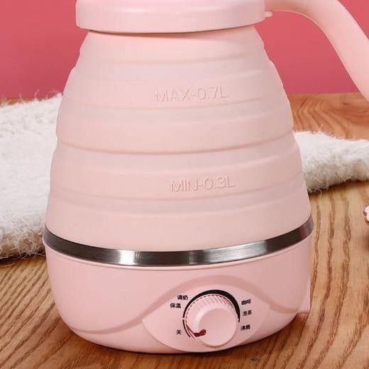Simple Collapsible Electric Kettle Silicone For Travel, Kitchen - Mercy Abounding