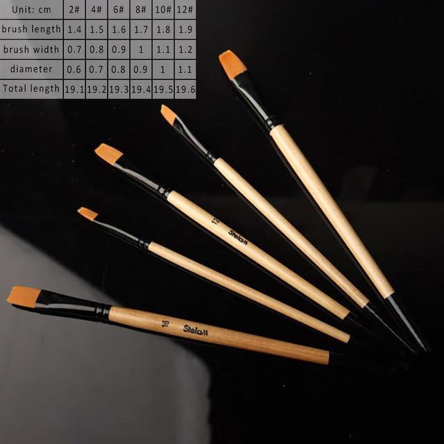 Paint Brushes Set Nylon Hair Art & Craft 6 Pcs: Art & Craft - Mercy Abounding