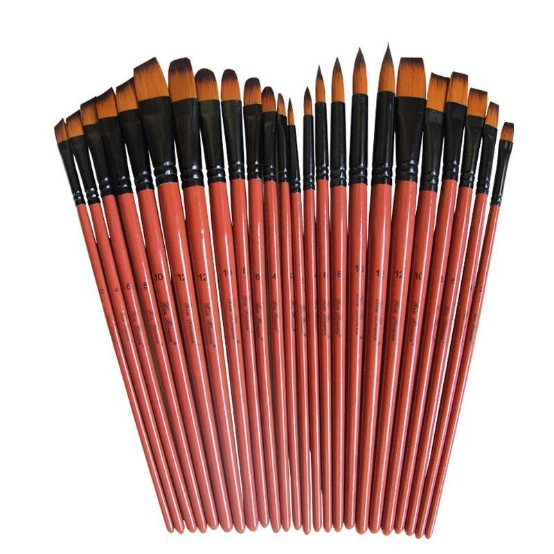 Paint Brushes Set Nylon Hair Art & Craft 6 Pcs: Art & Craft - Mercy Abounding